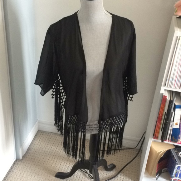 ๐Spin Doctor fringe goth shrug๐ - Picture 3 of 4